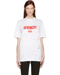 weißes T-shirt von Givenchy