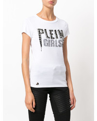 weißes T-shirt von Philipp Plein