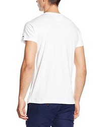 weißes T-shirt von Hilfiger Denim