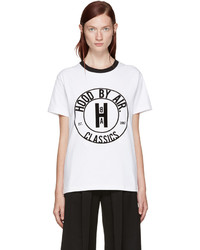 weißes T-shirt von Hood by Air