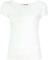 weißes T-shirt von Issey Miyake
