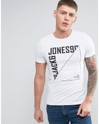 weißes T-shirt von Jack and Jones