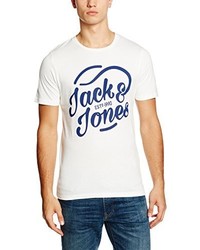 weißes T-shirt von Jack & Jones