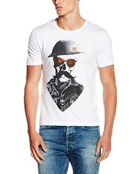 weißes T-shirt von Jack & Jones