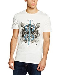 weißes T-shirt von Jack & Jones