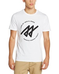 weißes T-shirt von Jack & Jones