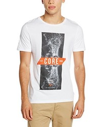 weißes T-shirt von Jack & Jones