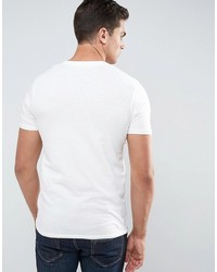 weißes T-shirt von Jack and Jones