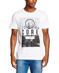 weißes T-shirt von Jack & Jones