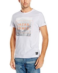 weißes T-shirt von Jack & Jones