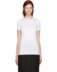 weißes T-shirt von Jil Sander