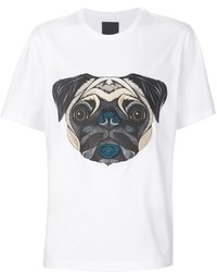 weißes T-shirt von Juun.J