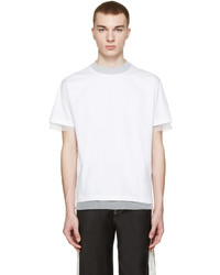 weißes T-shirt von Kolor