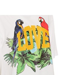 weißes T-shirt von Love Moschino