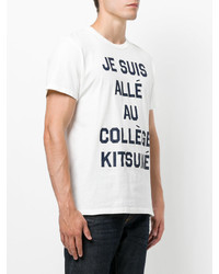 weißes T-shirt von MAISON KITSUNÉ