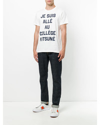 weißes T-shirt von MAISON KITSUNÉ