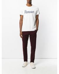 weißes T-shirt von MAISON KITSUNÉ