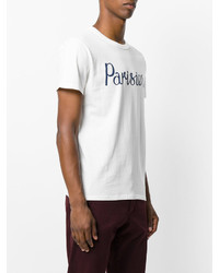 weißes T-shirt von MAISON KITSUNÉ