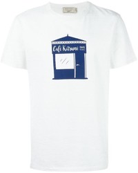 weißes T-shirt von MAISON KITSUNÉ