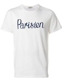 weißes T-shirt von MAISON KITSUNÉ