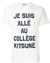 weißes T-shirt von MAISON KITSUNÉ