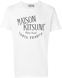 weißes T-shirt von MAISON KITSUNÉ