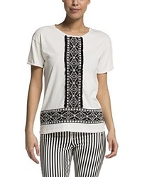 weißes T-shirt von Maison Scotch