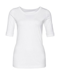weißes T-shirt von Marc Cain Essentials