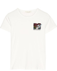 weißes T-shirt von Marc Jacobs