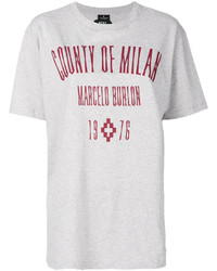 weißes T-shirt von Marcelo Burlon County of Milan