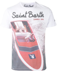 weißes T-shirt von MC2 Saint Barth