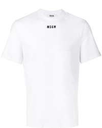 weißes T-shirt von MSGM