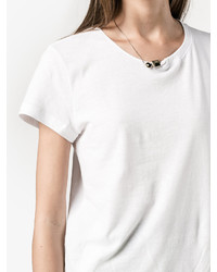 weißes T-shirt von Valentino