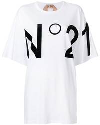 weißes T-shirt von No.21