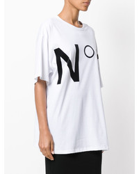 weißes T-shirt von No.21