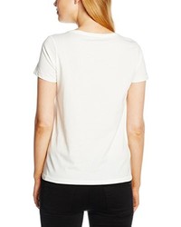 weißes T-shirt von Only
