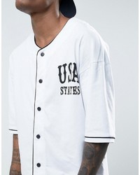 weißes T-shirt von Asos