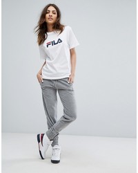 weißes T-shirt von Fila