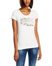 weißes T-shirt von Pepe Jeans