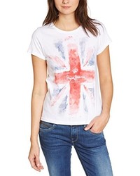 weißes T-shirt von Pepe Jeans