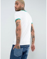 weißes T-shirt von Wrangler