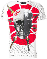 weißes T-shirt von Philipp Plein