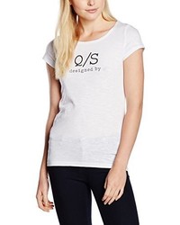 weißes T-shirt von Q/S designed by