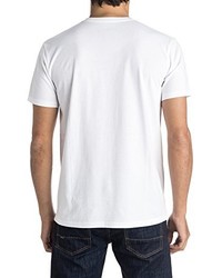 weißes T-shirt von Quiksilver