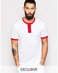weißes T-shirt von Reclaimed Vintage