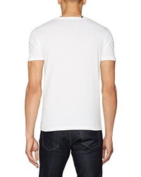 weißes T-shirt von Replay
