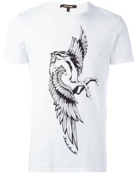 weißes T-shirt von Roberto Cavalli