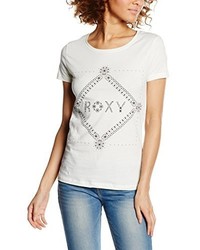 weißes T-shirt von Roxy