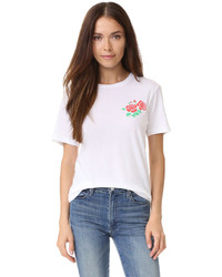 weißes T-shirt von Rxmance