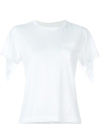 weißes T-shirt von Sacai